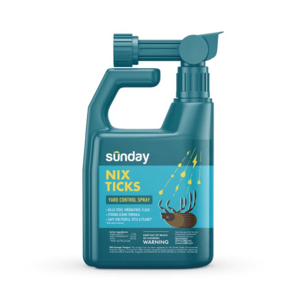 Sunday Insect Repellent Tick Spray – Organic Cedar Oil & Lemongrass, 32 oz