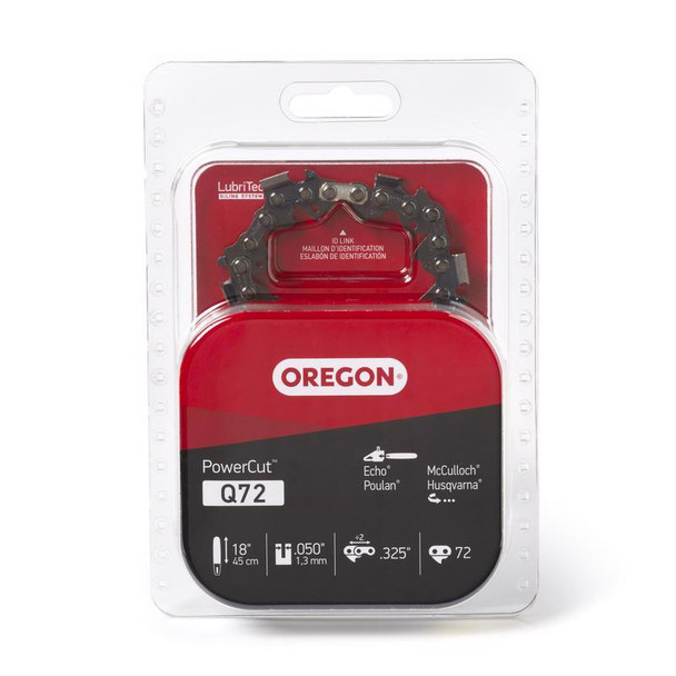 Oregon PowerCut 20LPX Chainsaw Chain for Husqvarna, Jonsered, Echo, Homelite, Poulan - 18-Inch, 72 Drive Links