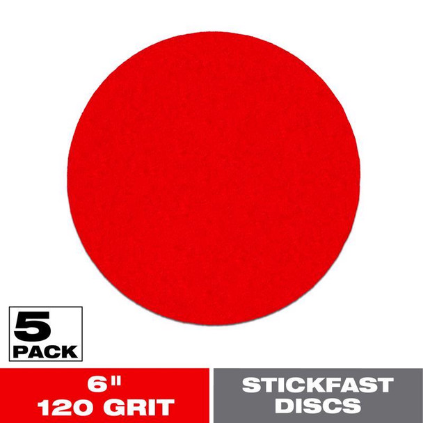 SANDING DISC 6" 120G 5PK