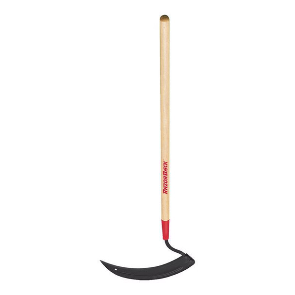 Razor-Back 12-Inch Grass Hook with Steel Blade and Hardwood Handle