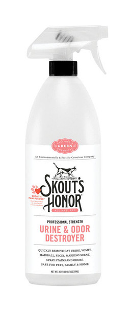 Skout's Honor Pet Bed Odor and Stain Remover Spray for Cats, 35 fl oz