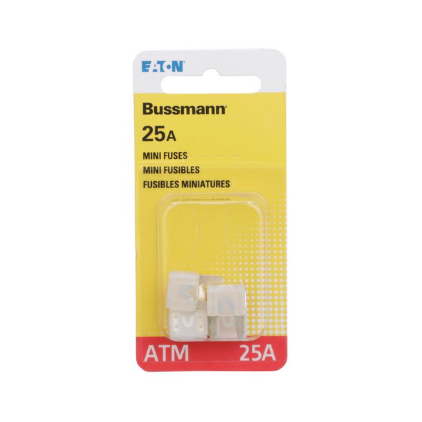 BUSSMANN BP/ATM-25-RP Blade Fuse Set - 25 Amp, 5-Pack with Fuse Tester and Puller