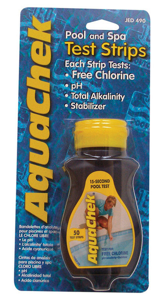 AquaChek Pool Test Strip Pack of 50 – Accurate Pool Water Testing Kits by JED Pool Tools Inc