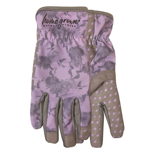 Watson Gloves Women's Sparrow Gardening Gloves, Size Small, Purple/Grey