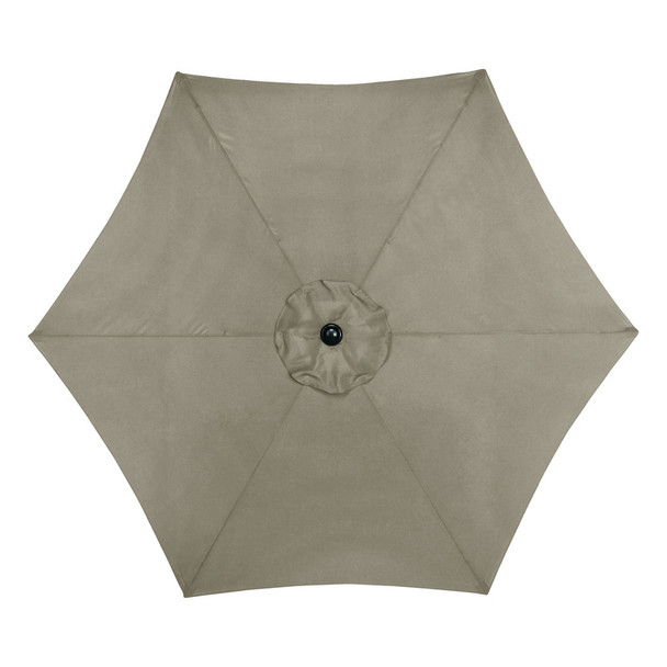 Living Accents Market Umbrella 9' Taupe with Steel Pole and Tilt Function