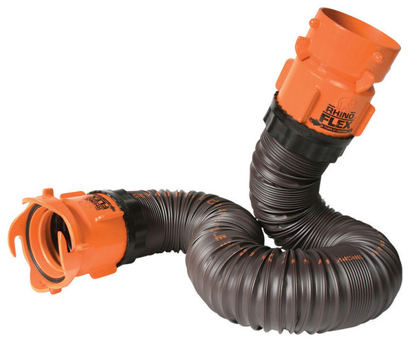 Camco RhinoFLEX Extension Kit, 5 Feet – Durable Polyolefin RV Sewer Hose Accessory