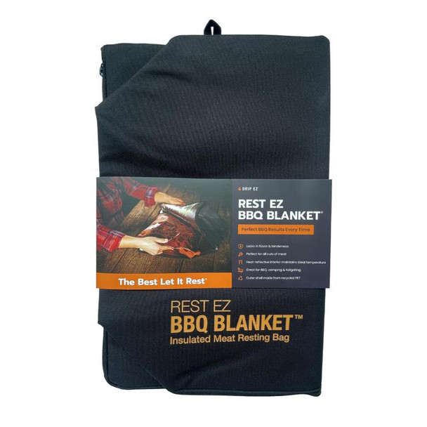 Drip EZ 16-Inch Black Plastic BBQ Blanket for Smoke Cooking and Grilling
