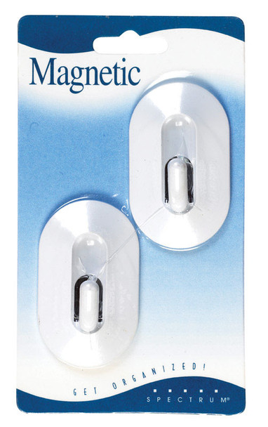 Spectrum Magnetic Hooks Set of 2 by Spectrum Part Number 20100 for Kitchen & Pantry Storage