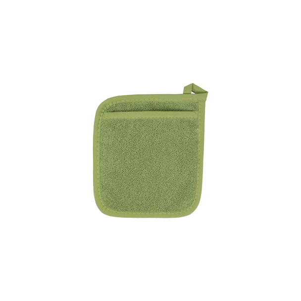 Ritz Pocket Mitt in Cactus Solid - Cotton Oven Mitt for Safe Handling Up to 500°F