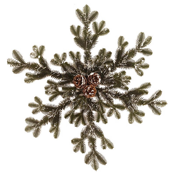 PINE SNOWFLAKE WREATH