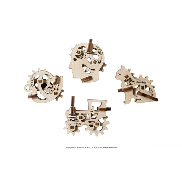 3D PUZZLE ASST SHAPES4PK