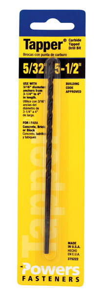 DRL BIT 5/32X5-1/2"