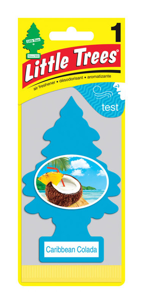 Little Trees Air Freshener Caribn Colada - Long-lasting Automotive Fragrance