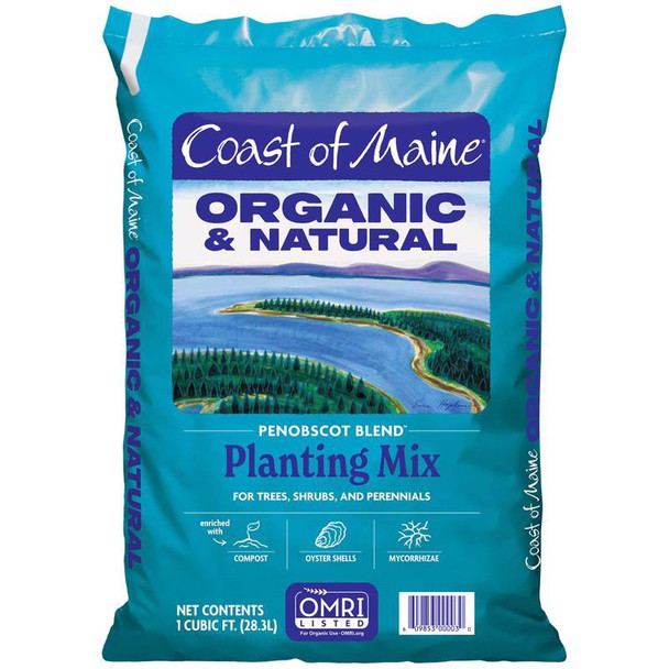Coast of Maine Penobscot Blend Organic Planting Soil, 1 Cubic Foot Bag