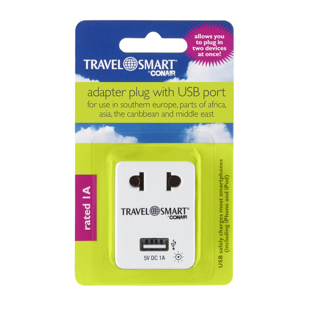 Travel Smart NWG15XR International Travel Adapter with USB Port