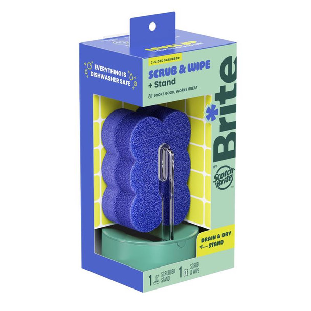 DISH SPONGE CLLS BLU