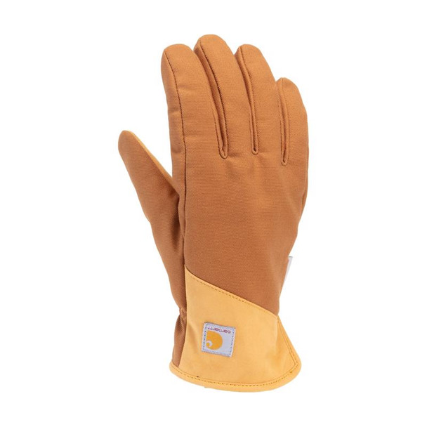 Carhartt Men's Rugged Flex Brown Leather Gloves GD0812MBROWN-M – Cold Weather Insulated Work Gloves with Water Resistance and Non-Slip Grip