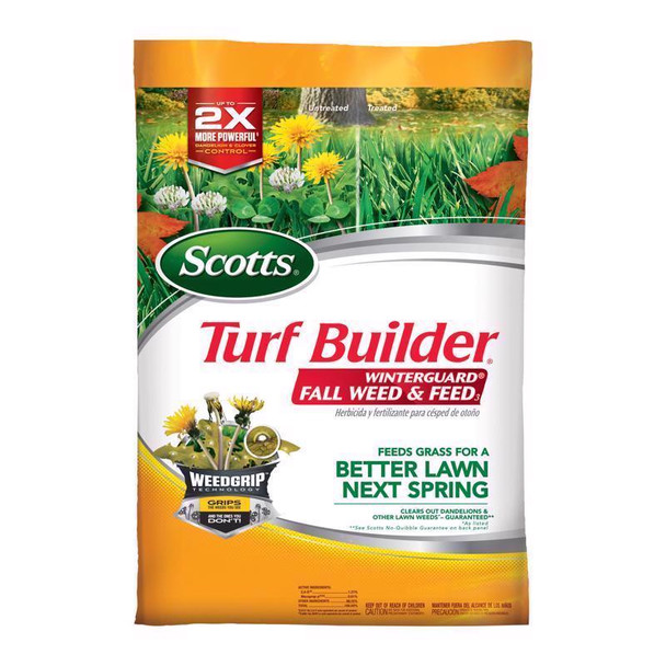 Scotts Turf Builder Lawn Fertilizer for Large Lawns – 28-0-6 NPK, 34.3 lb Bag, Covers 12,000 sq ft