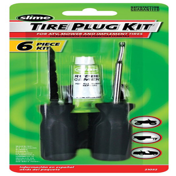 Slime Tire Plug Kit 6-Pack for ATV, Mower, and Implement Tires - Model 21032