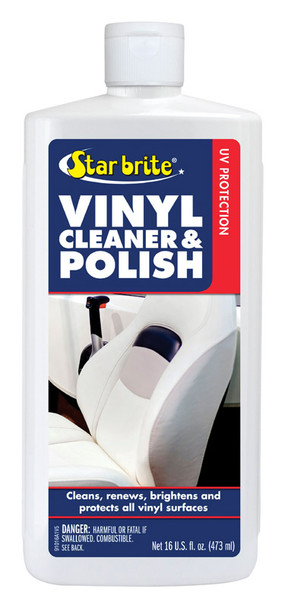 Star Brite Vinyl Cleaner and Polish 16 oz – Marine Vinyl Restorer and Cleaner for Boats and Vehicles