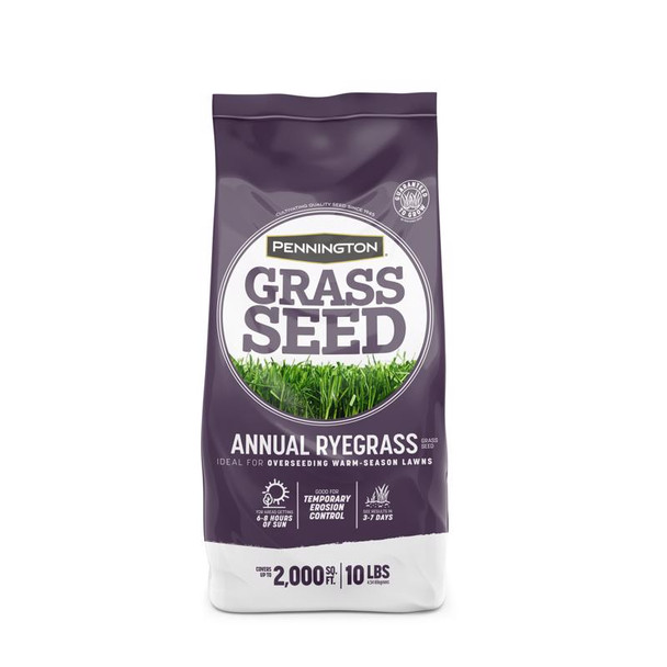 Pennington Grass Seed Annual Ryegrass 10 lb Bag for Greener Lawns