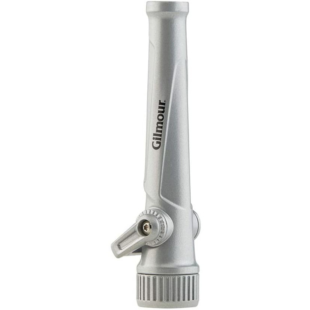Gilmour Metal Hose Nozzle with Adjustable Spray Pattern – Cleaning with Thumb Actuated Valve