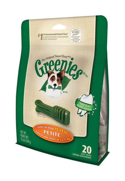 Greenies Dog Treats 20-Pack for Small Adult Dogs – Grain-Free and Delicious Dental Chews