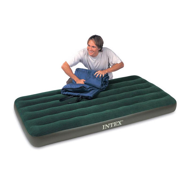 Intex Twin Air Mattress with Pump - 39x75 inches, Green