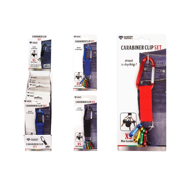 CARABINR CLIP ST AST 1PK