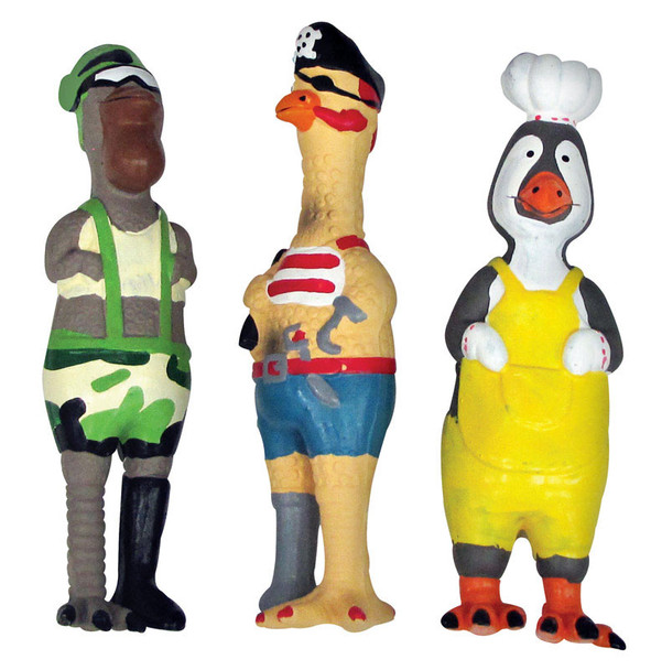 Boss Pet Digger's Large Squeaky Dog Toy with Fowl Character Design