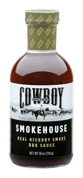 Cowboy Smokehouse BBQ Sauce 18 oz - Real Hickory Smoke Flavor for Grilling & Cooking