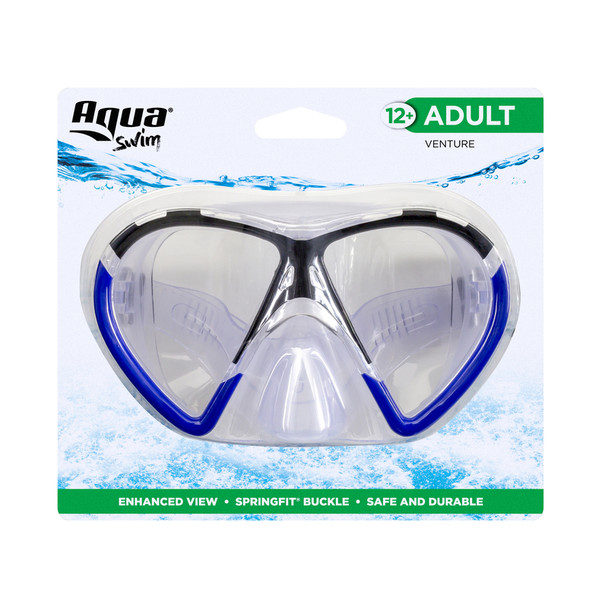 Aqua Swim Venture Adult Swim Mask with Anti-Fog Polycarbonate Lens