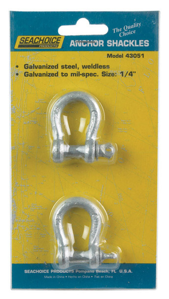 SHACKLE-GALVANIZED 1/4"