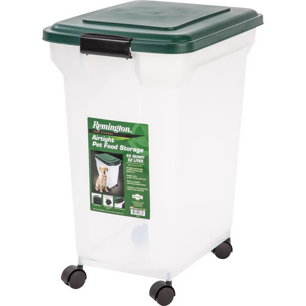 Remington Pet Food Container 55 Qt with Non-Slip Base - Green
