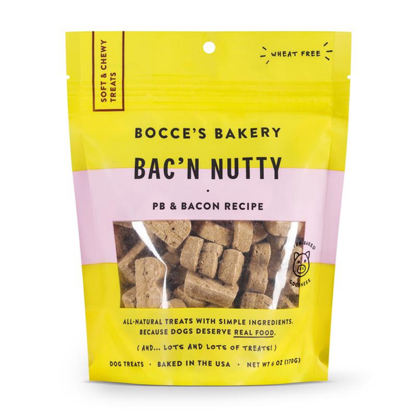 Bocce's PB and Bacon Dog Chews – Grain-Free, Gluten-Free Treats for Dogs