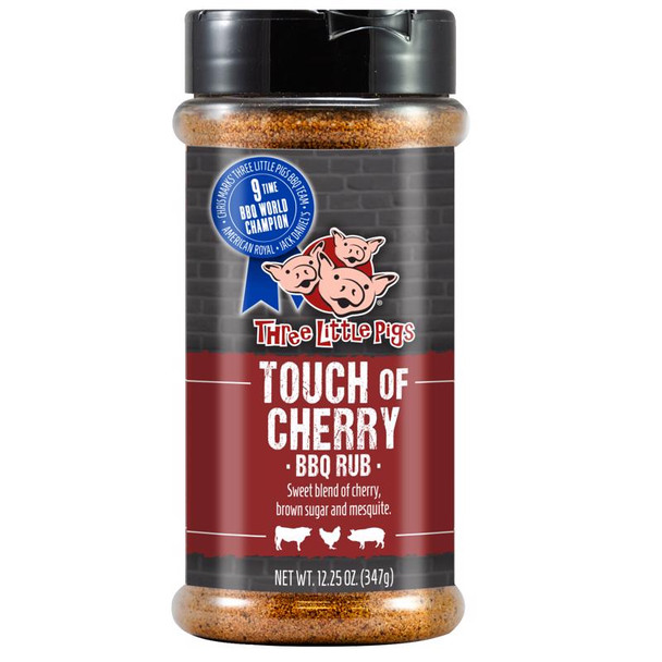 Three Little Pigs Touch of Cherry Kansas City BBQ Rub – 6.5 oz Shaker Can