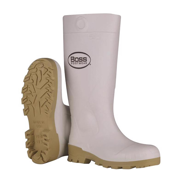 BOOT PVC WHT 8US 16"H