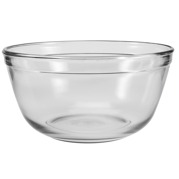 Anchor Hocking 81629L20 4-Quart Clear Glass Mixing Bowl with Lid