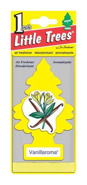 Little Trees Freshener Air Tree Vanilla - Car Air Freshener with Long-Lasting Fragrance