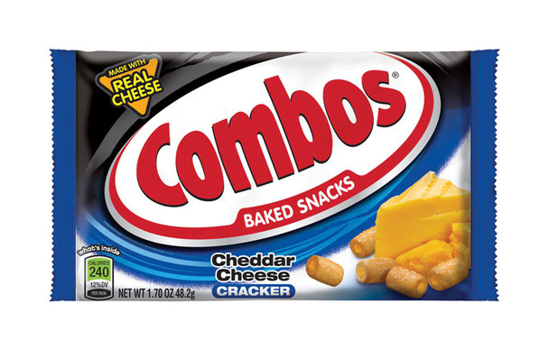 Combos Cheddar Cheese Crackers 1.7 oz Packet - Delicious Snack for On-the-Go