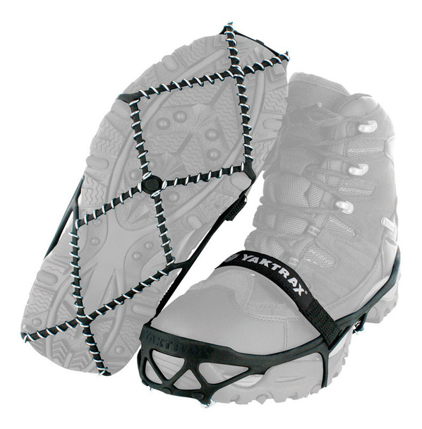Yaktrax Pro Snow and Ice Traction for Light Walking and Hiking - Size Small, Black