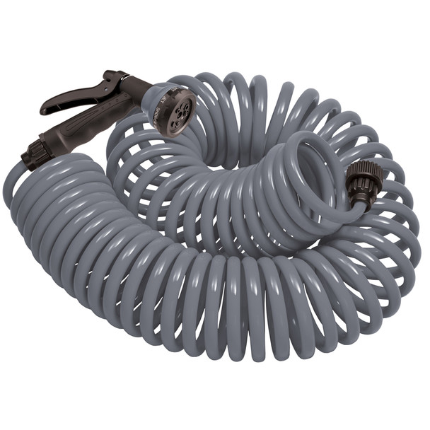 Orbit Garden Hose Combo with 25 ft Expandable Polyurethane Coil Hose and Nozzle