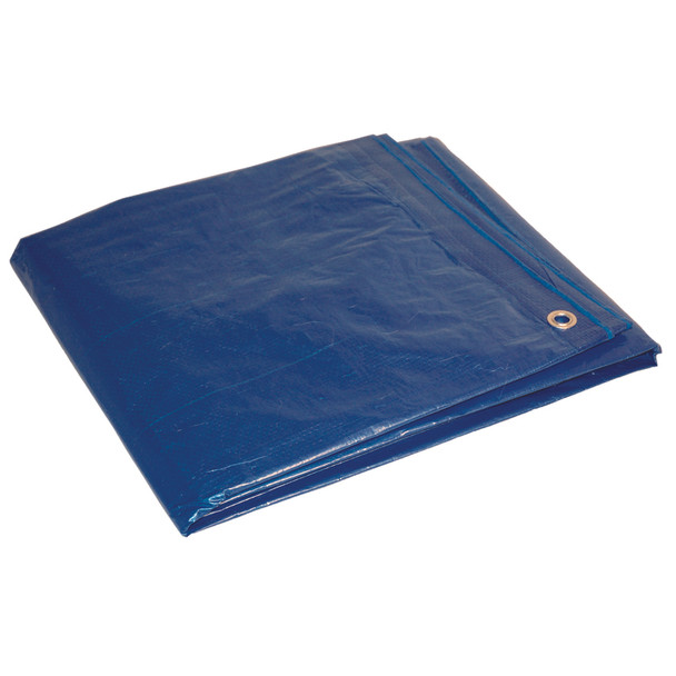 Foremost Dry Top Polyethylene Tarp 12 x 24 Feet Blue - Medium Duty Water-Resistant Cover
