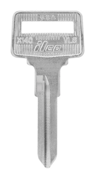 HILLMAN VL-10 Volvo Key Blank – Double Sided Brass Car Key for Automotive Use