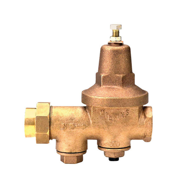 Zurn Water Pressure Regulator Valve 114-600XL with 1-1/4 inch FNPT Union Ends