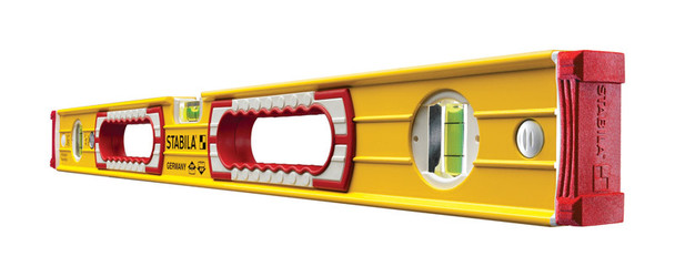 STABILA 24-Inch Aluminum Level with Three Vials - Heavy Duty, Accuracy 1/32 inch