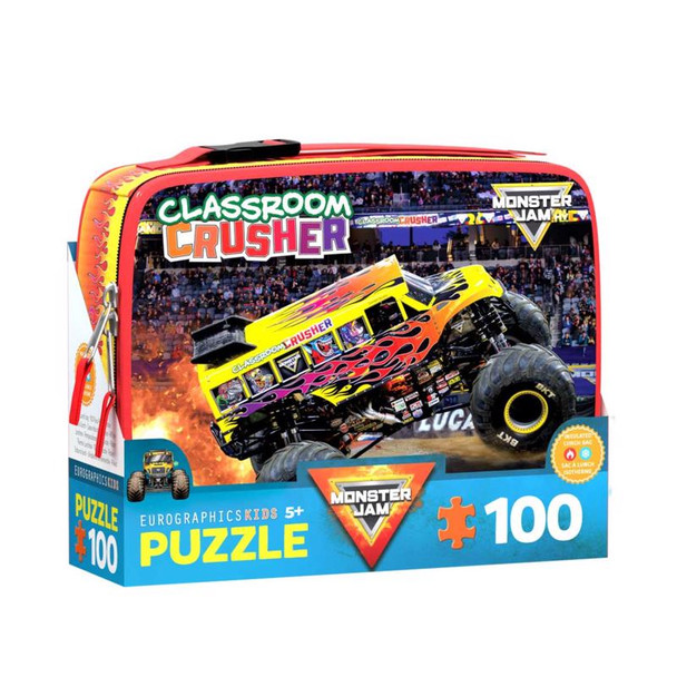 Eurographics Classroom Crusher Monster Jam Truck Puzzle – 100 Pieces for Kids Age 5+