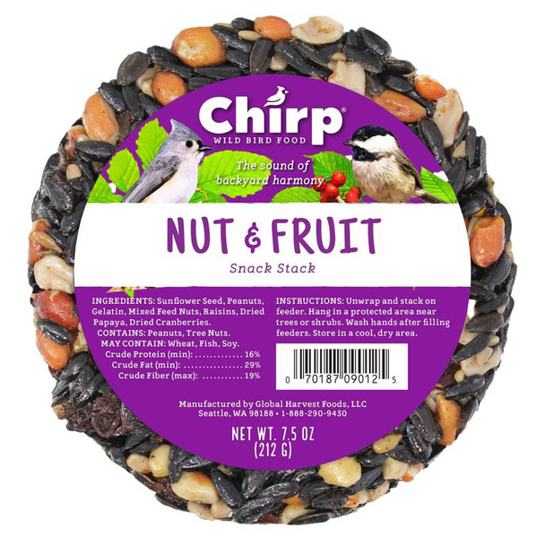 Chirp Wild Bird Food with Fruits and Nuts, 7.5 oz Bag