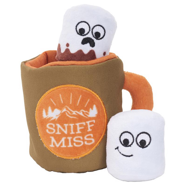 BARK Sniff Miss Dog Toy - Multicolored Plush Chew Toy for Dogs