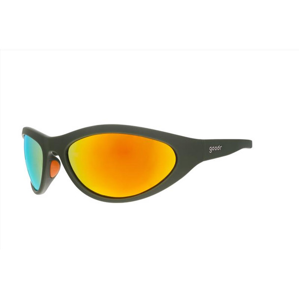 Goodr BUG - Grass Stain Hall of Fame Unisex Sunglasses with Polarized Orange Lenses